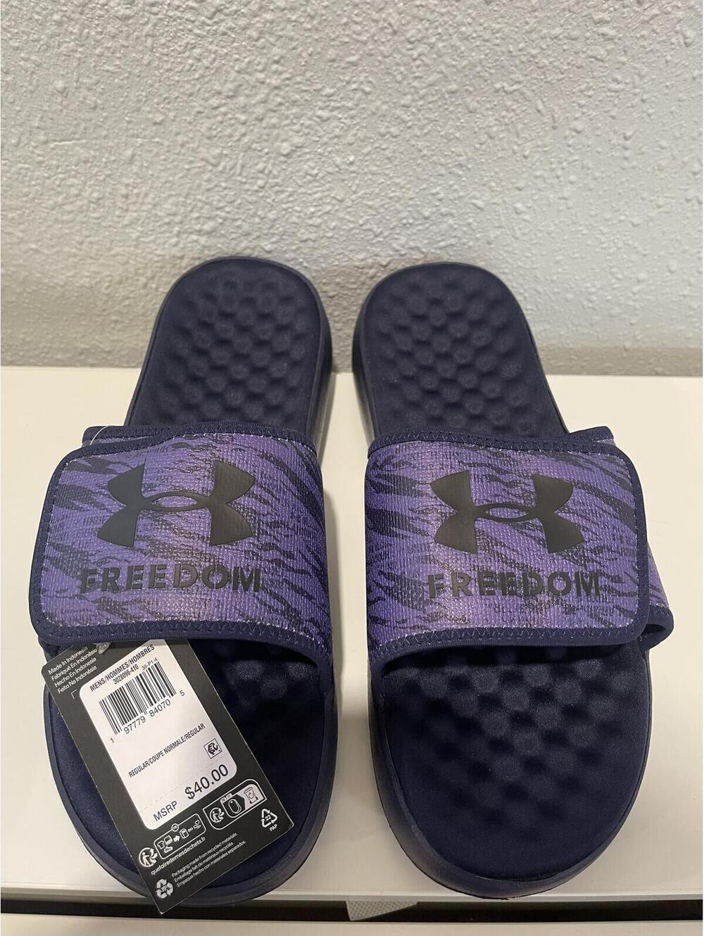 Under Armour Ignite Pro 8 Freedom Purple Slide Sandals